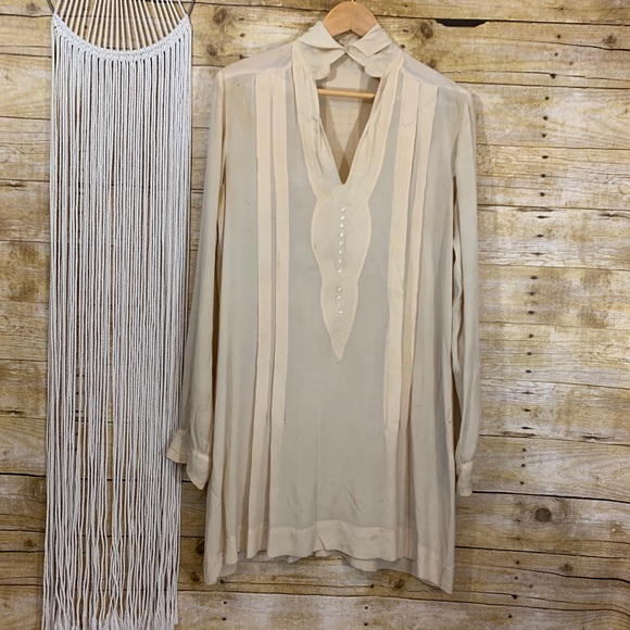 Vintage Dresses & Skirts - 🍱Gorgeous Hand Made Shift Dress w/ Pearl Buttons